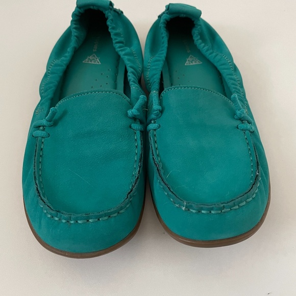 Hush Puppies Aqua Suede Flats Loafer Moccasin - Picture 5 of 12